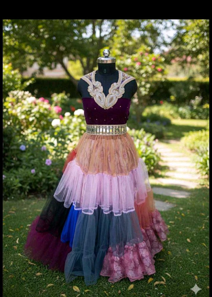 Elegant Multi-Color Ethnic Gown