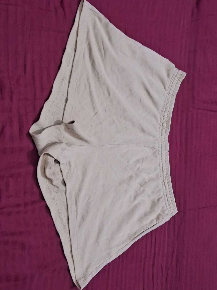 Beige Lounge Shorts