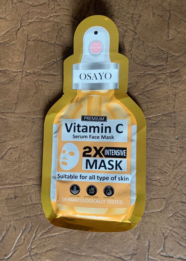 Premium Vitamin C Serum Face Mask