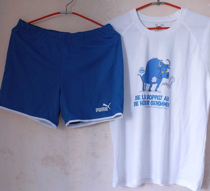 Puma Shorts &amp; Graphic Tee Set
