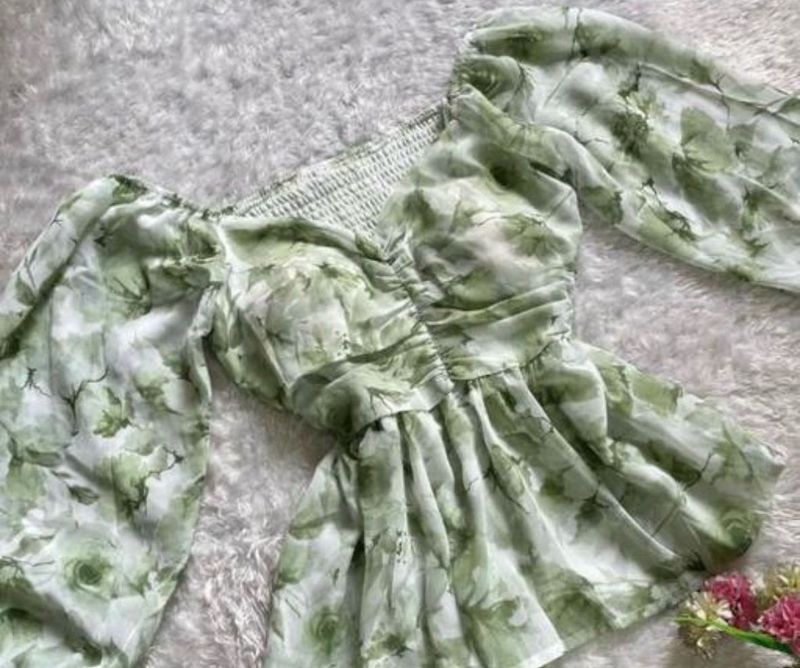 Floral Print Peplum Top