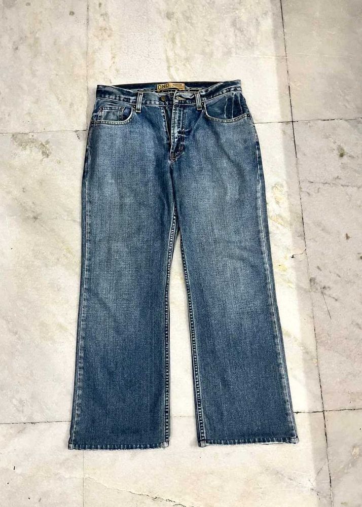 OLD NAVY DENIM BLUE RELAXED BOOTCUT JEANS 32