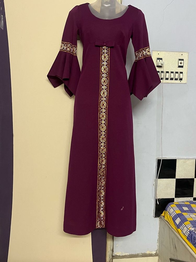 Pinterest Korean Purple Long One Piece