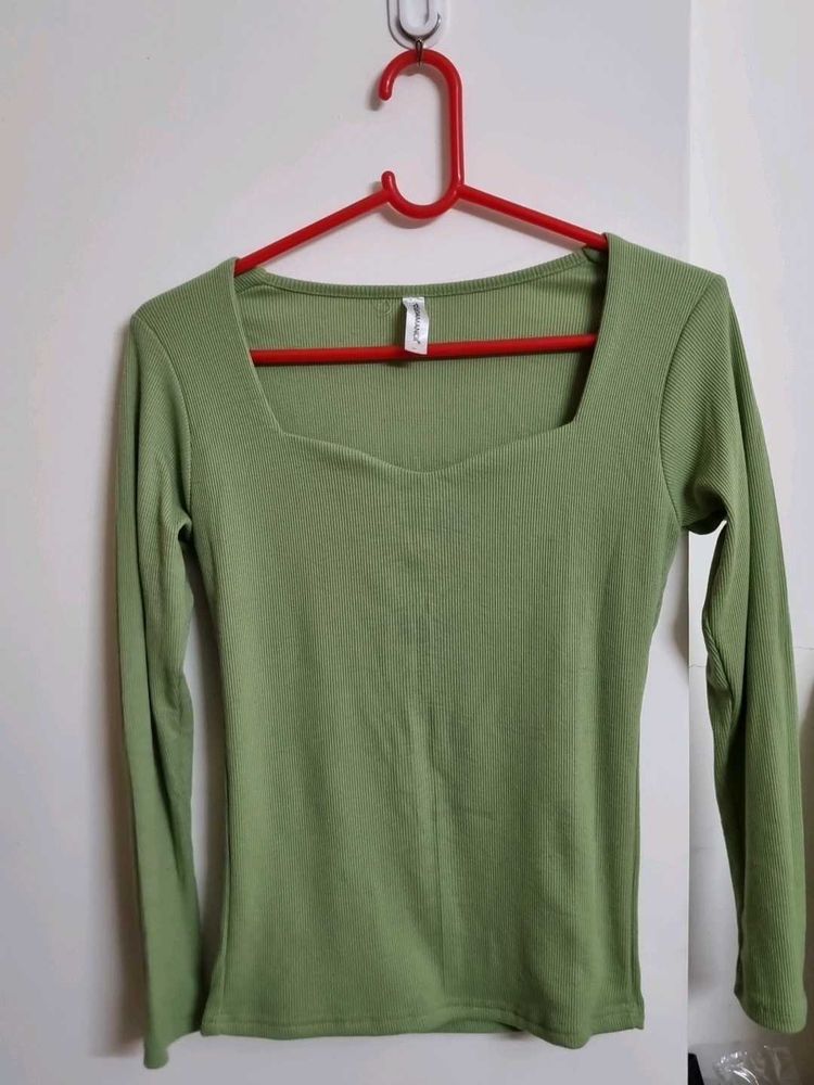 Pista Green RIBBED SHIRT