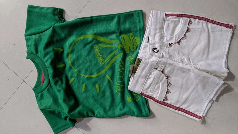 brand new short with tees unisex