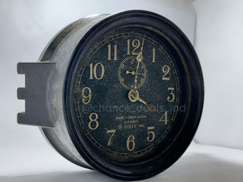 U.S. Navy Mark I Deck Clock 1941 Antique Watch