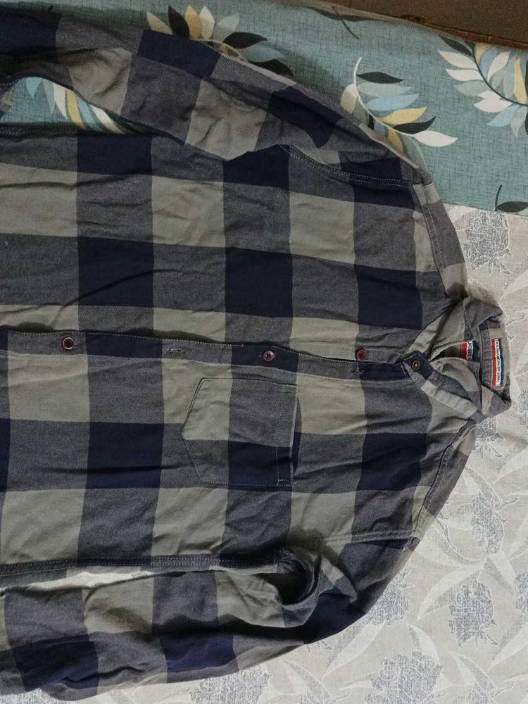 Checked Blue Shirt