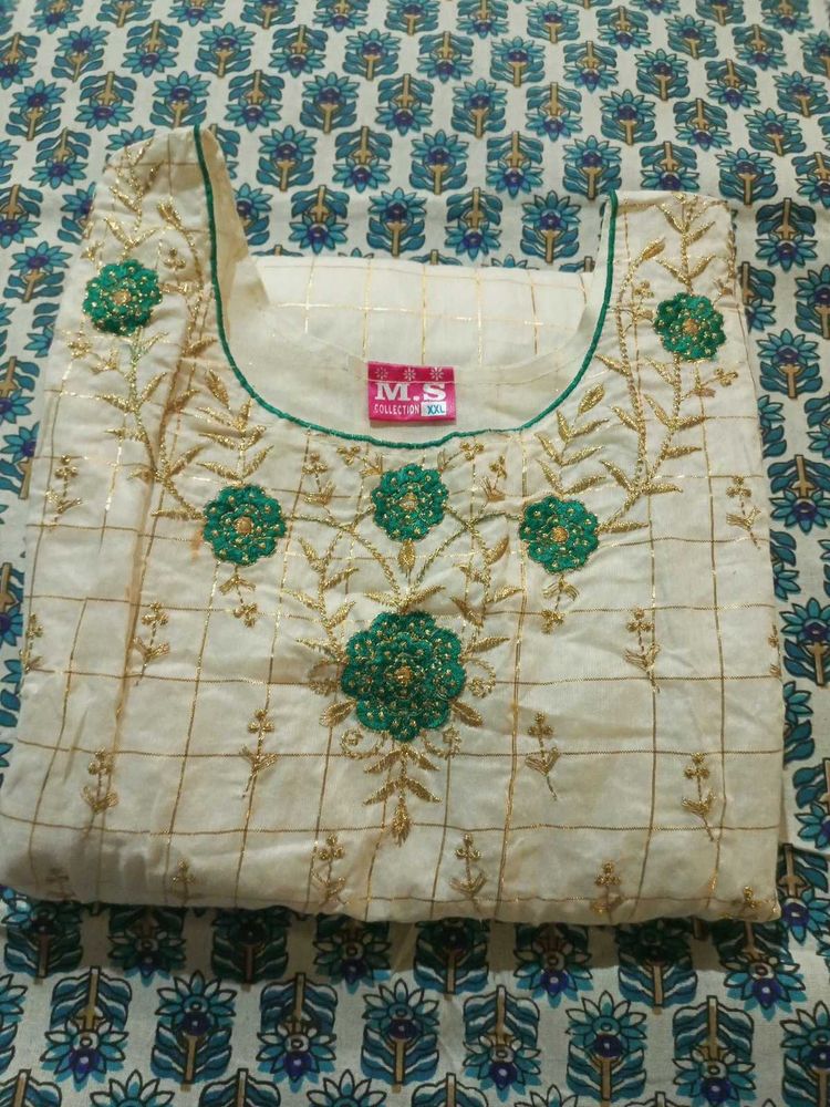 Elegant Embroidered  anarkali Kurta Set