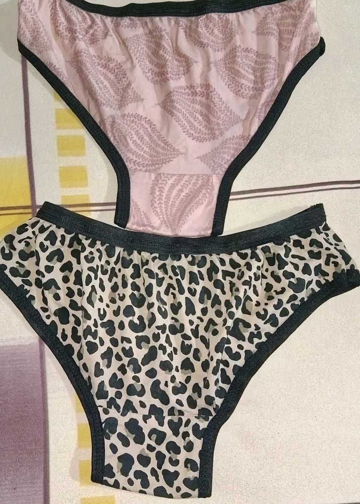 Womens Briefs-Pink &amp; Leopard 🩷🦋