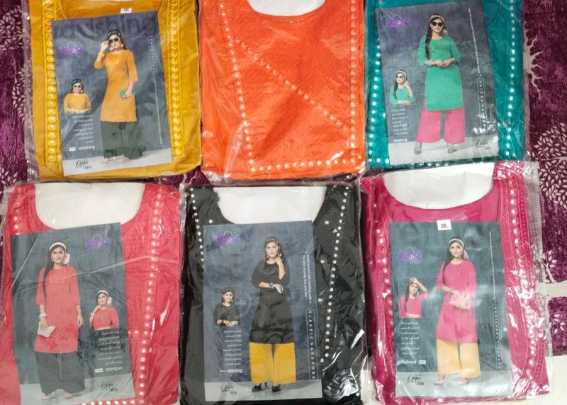 Colorful Kurti Palazzos Set