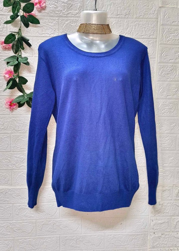 Size S/M/L🎁Buy 2 Get 1 Free 🎁Blue Knit Sweater