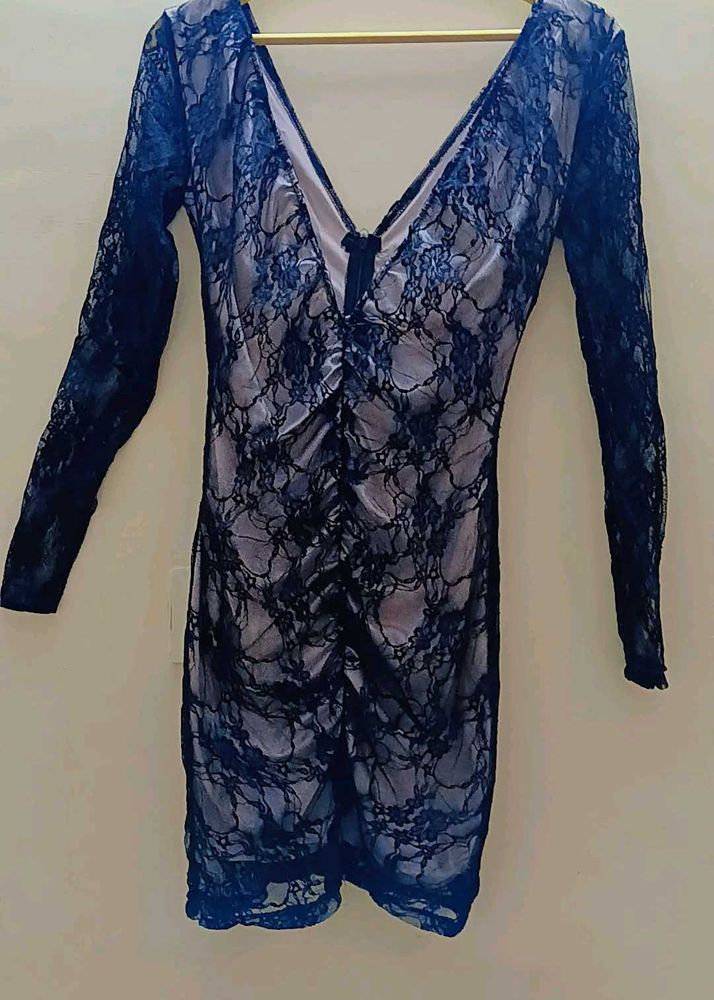Black Lace Mini Dress