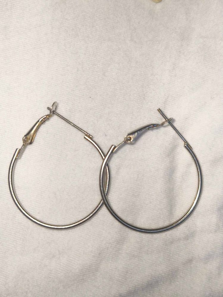 Silver Hoop Earrings