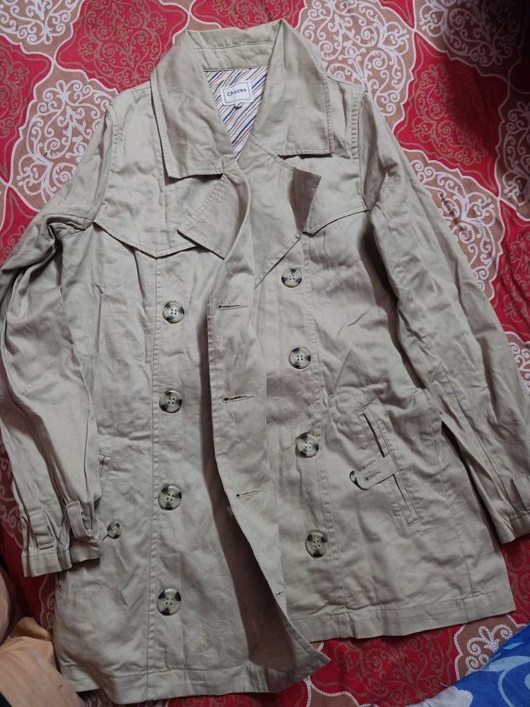 Beige Trench Coat / Overcoat