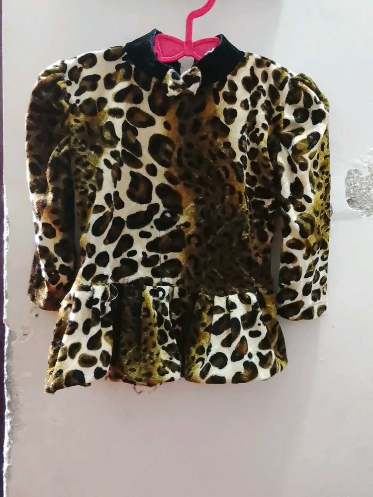 Animal Print Kids Top