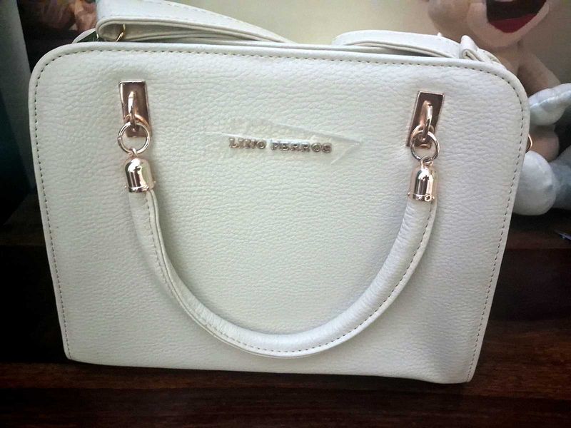 New From Box Lino Perros Off White Satchel Handbag