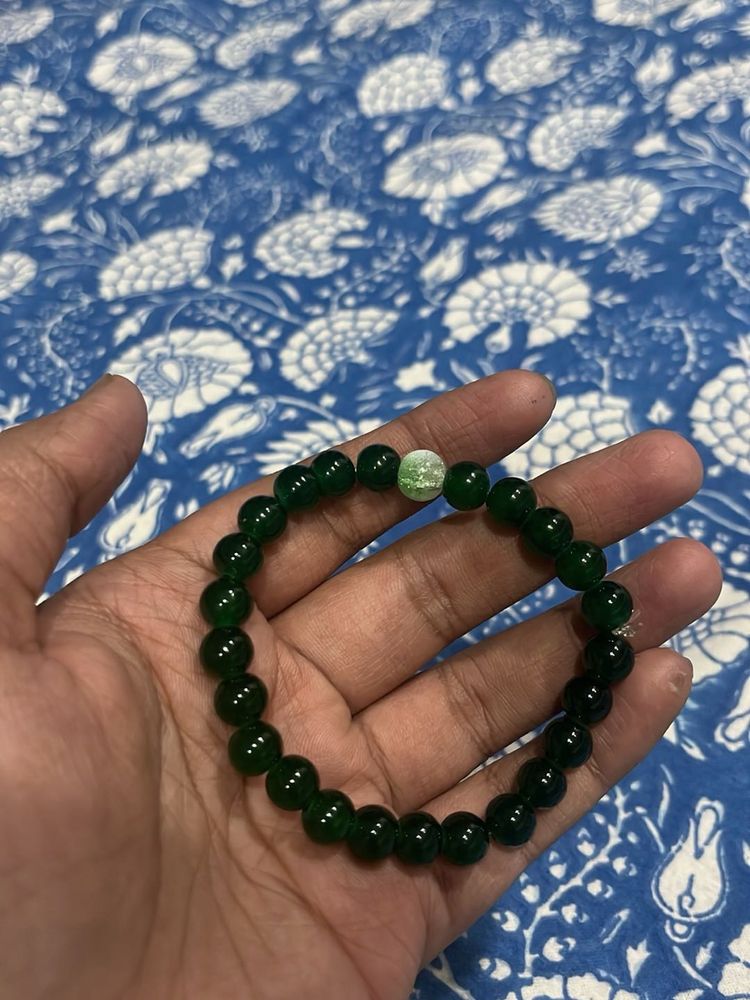Green Beaded Bracelet