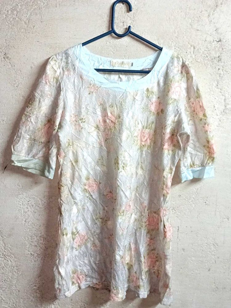 Ladies Fashion Lace Top Multicolour