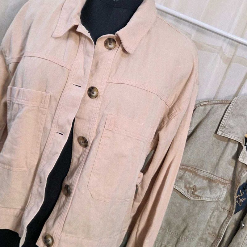 Casual Light Peach Jacket