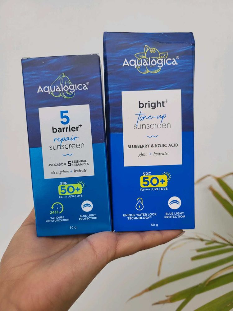 Aqualogica Tone Up+Barrier Repair Sunscreen50gEach