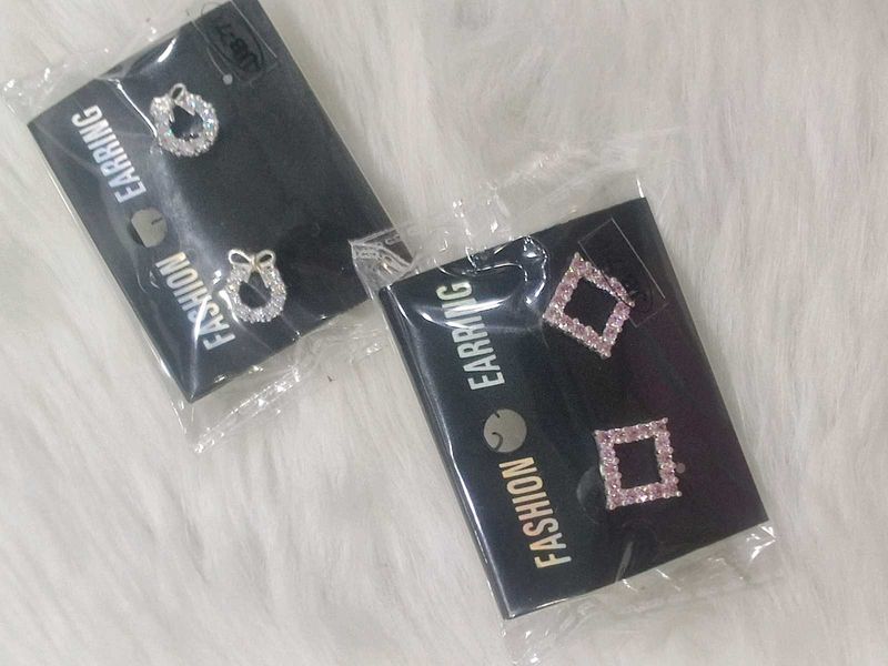 Combo Pure Silver Earrings For Women Nd Girl