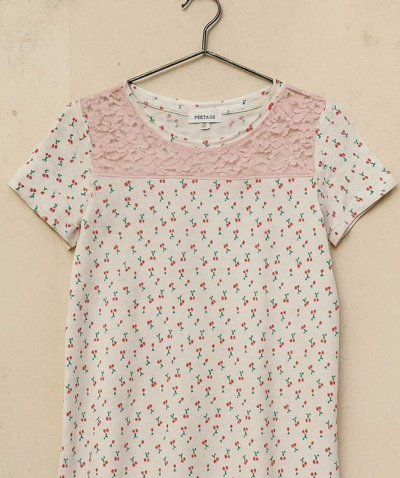 Cute Cherry Print Top