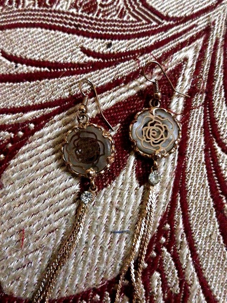 Rose Gold Dangle Earrings