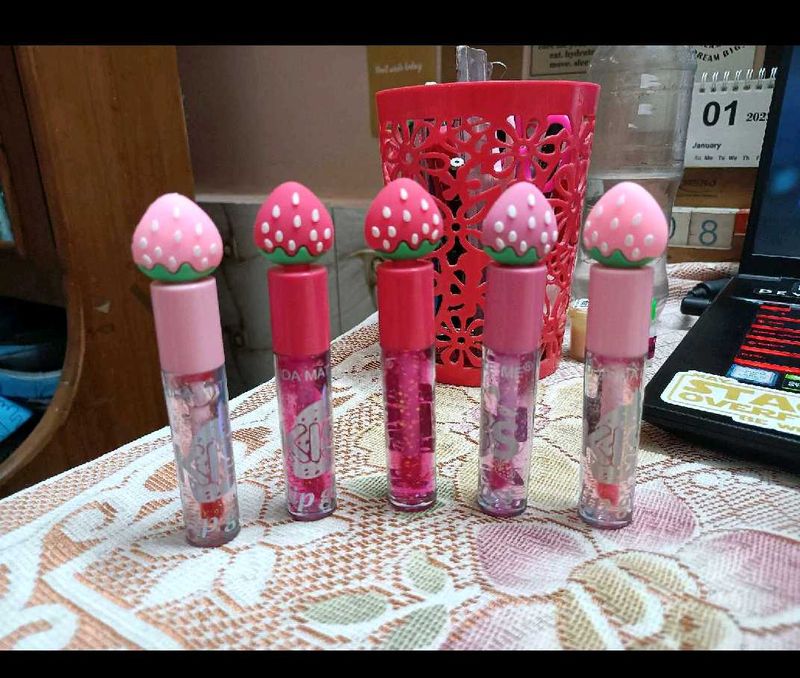 Strawberry Lip Gloss Set