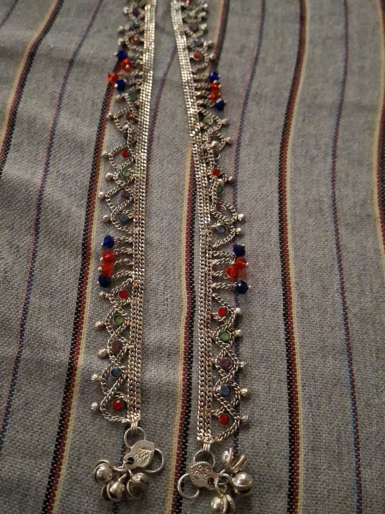 Anklets with Colorful Beads