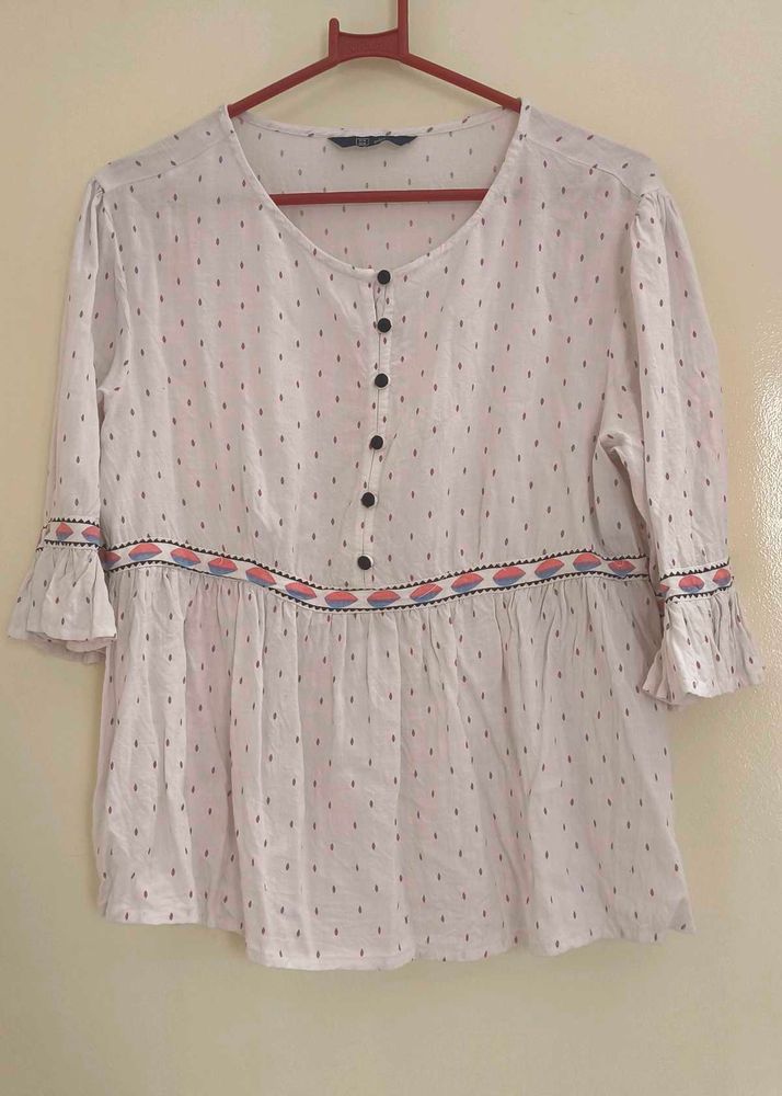Boho Embroidered Top