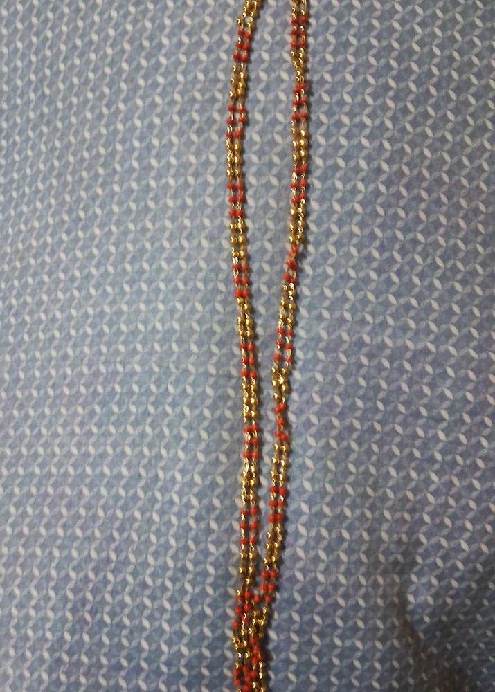 Beaded Necklace - Gold
