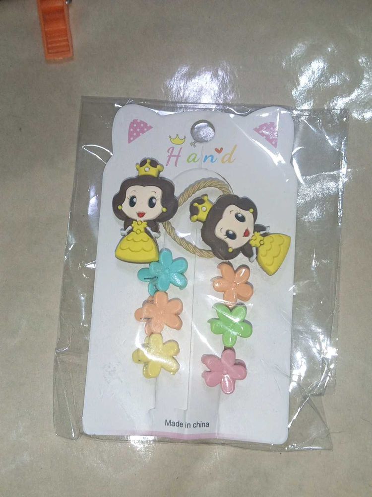 Cute Princess Flower Hair Clips