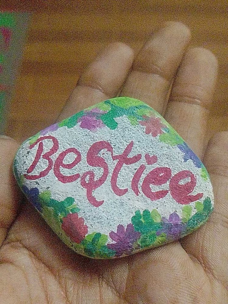 Bestie Painted Rock