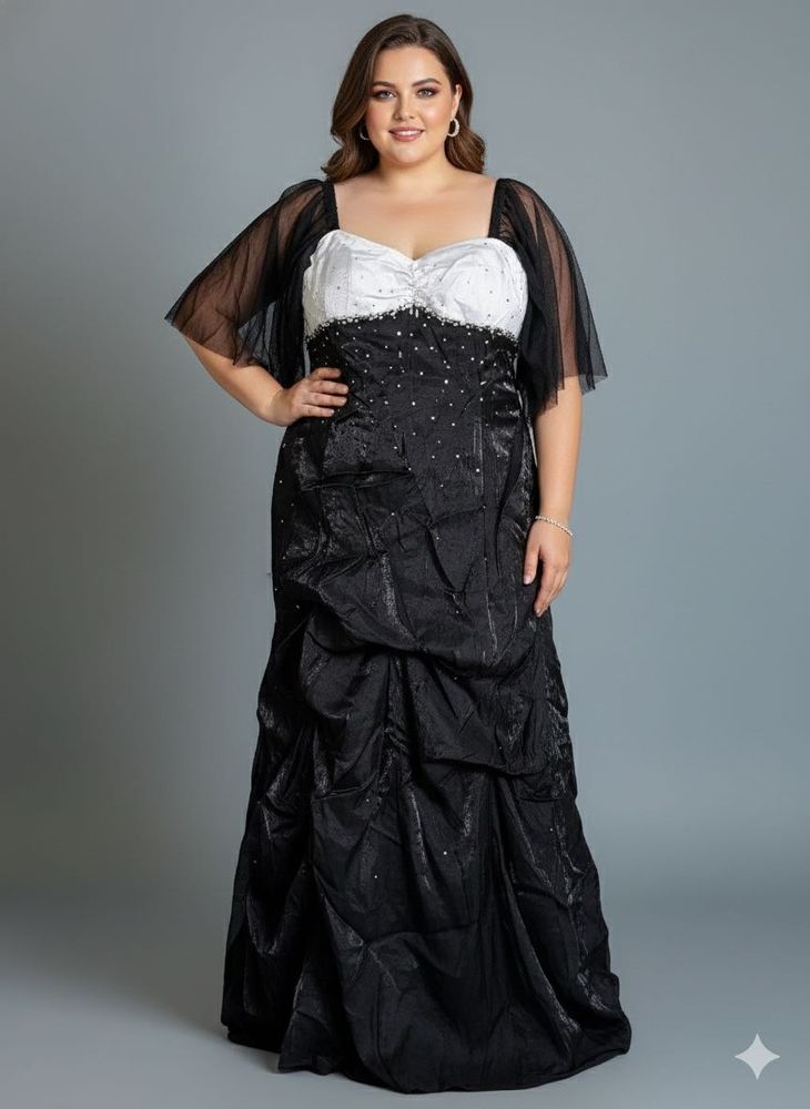 Black &amp; White Party Gown