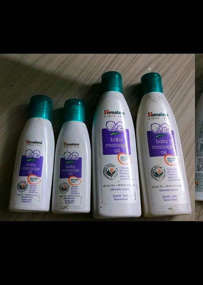 Combo Of 4 Baby Massage Oil Bottles