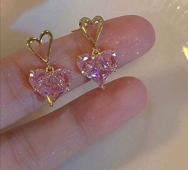 Heart Drop Earrings