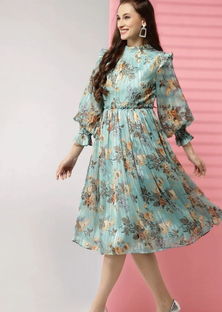 Floral Print Midi Dress