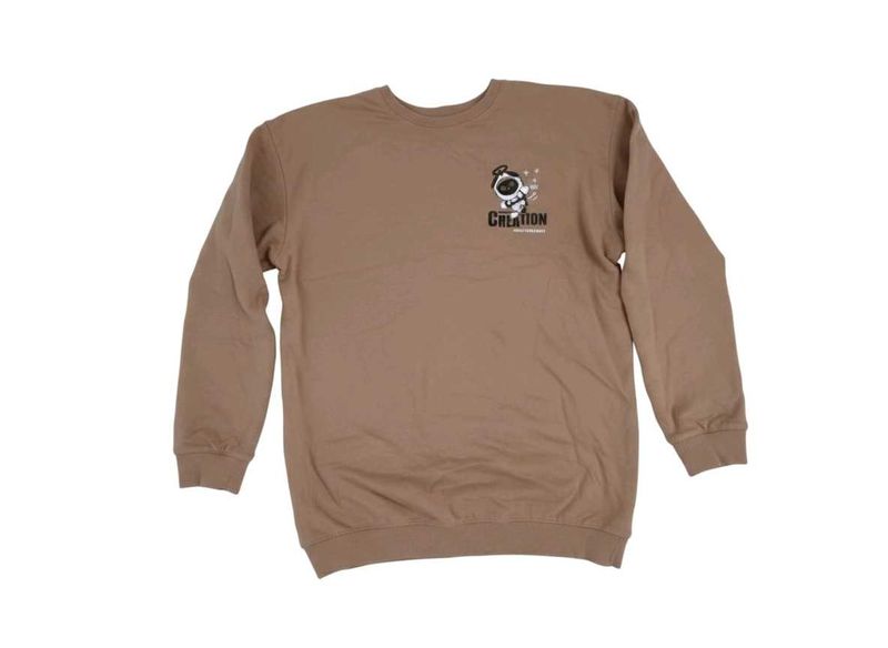 Unisex printed oversized sweatshirt