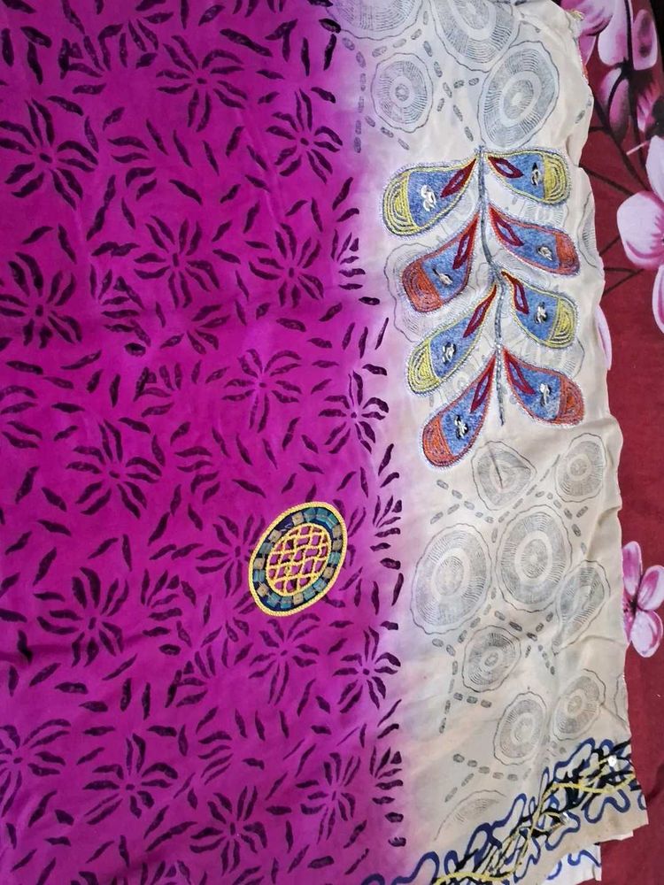 Elegant Floral Saree