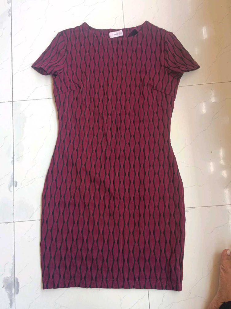 Magenta Bodycon Dress 👗
