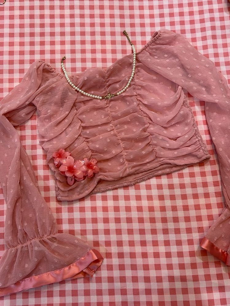 Fairycore Pink Top 🎀💕