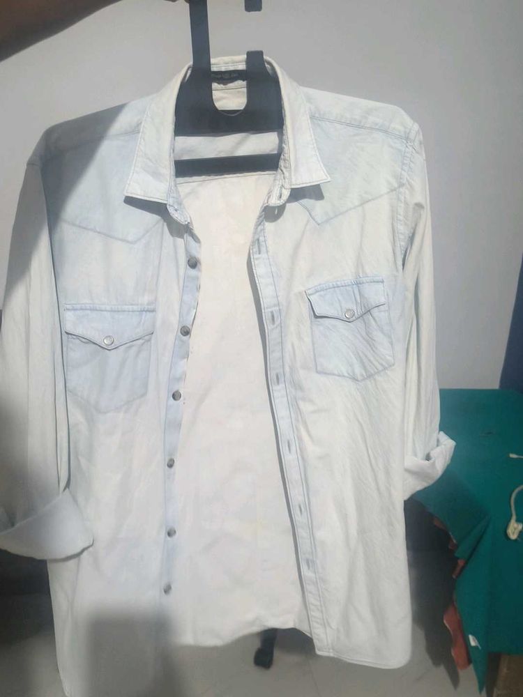 Light Wash Denim Shirt