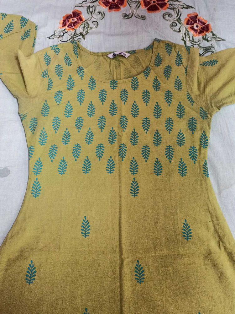 Leaf Print Kurta