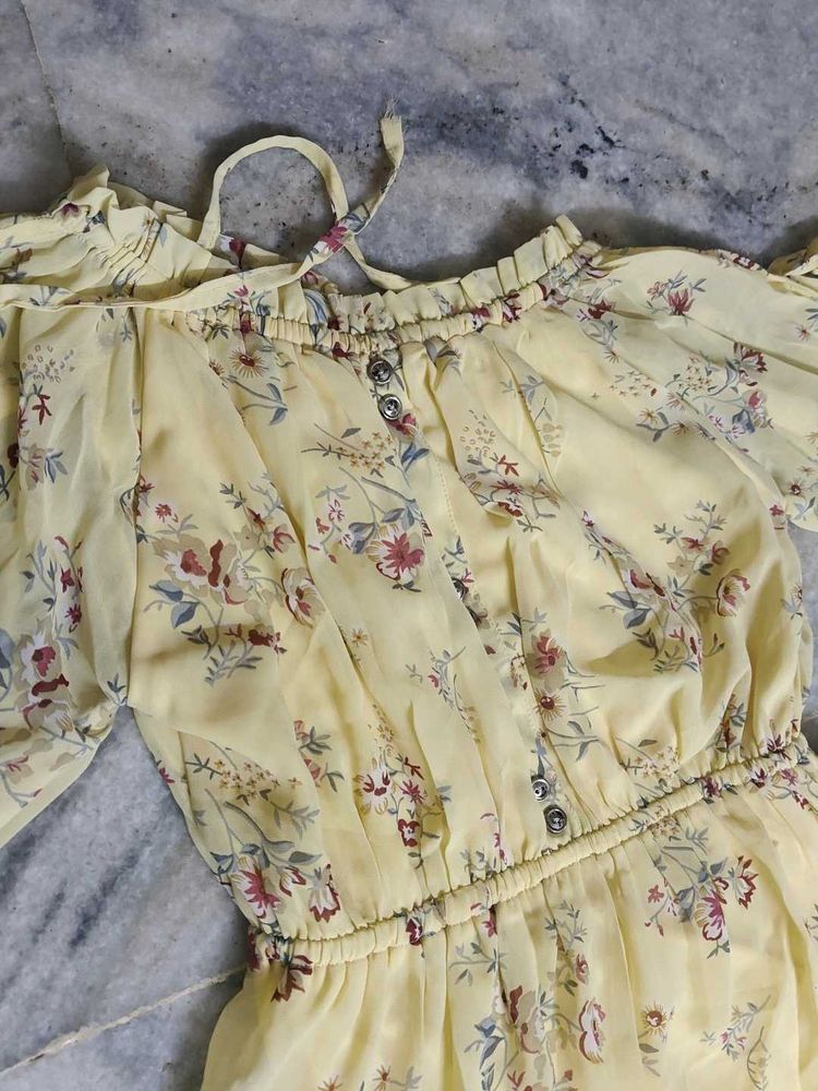 Beautiful yellow frock