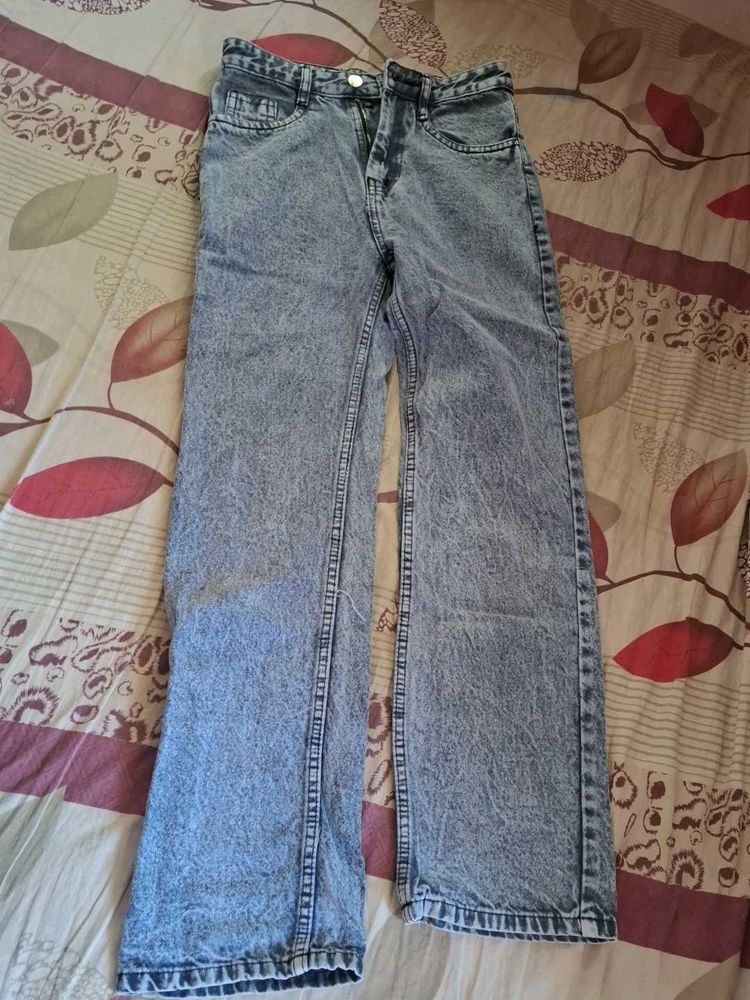 Trendy Wide Leg Jeans