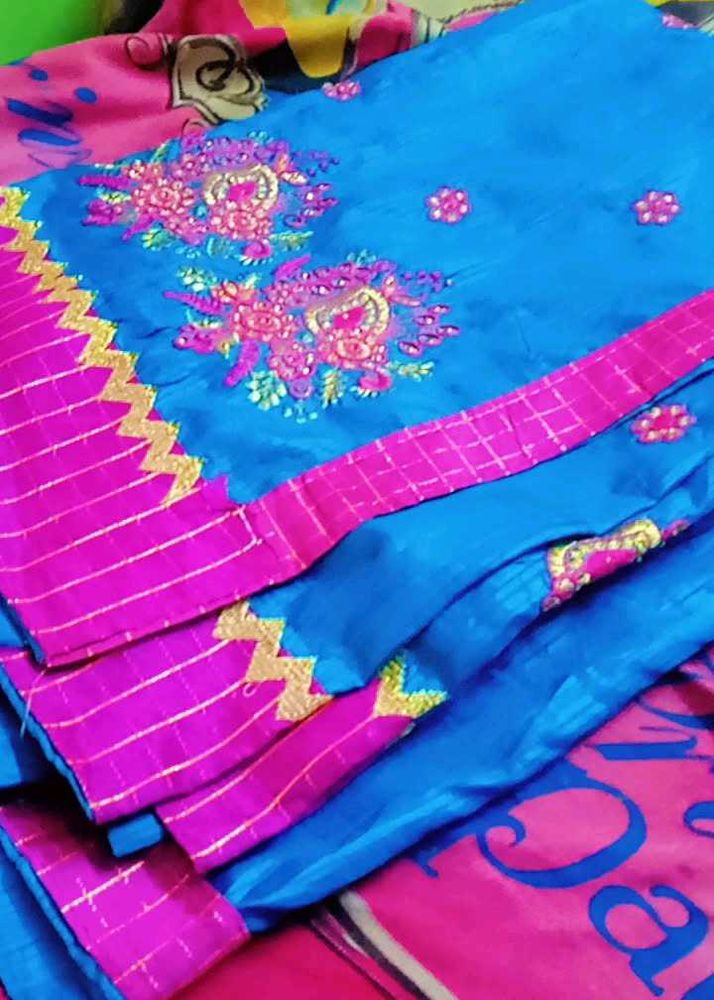 New Model Saree With Blouse🤩🥳