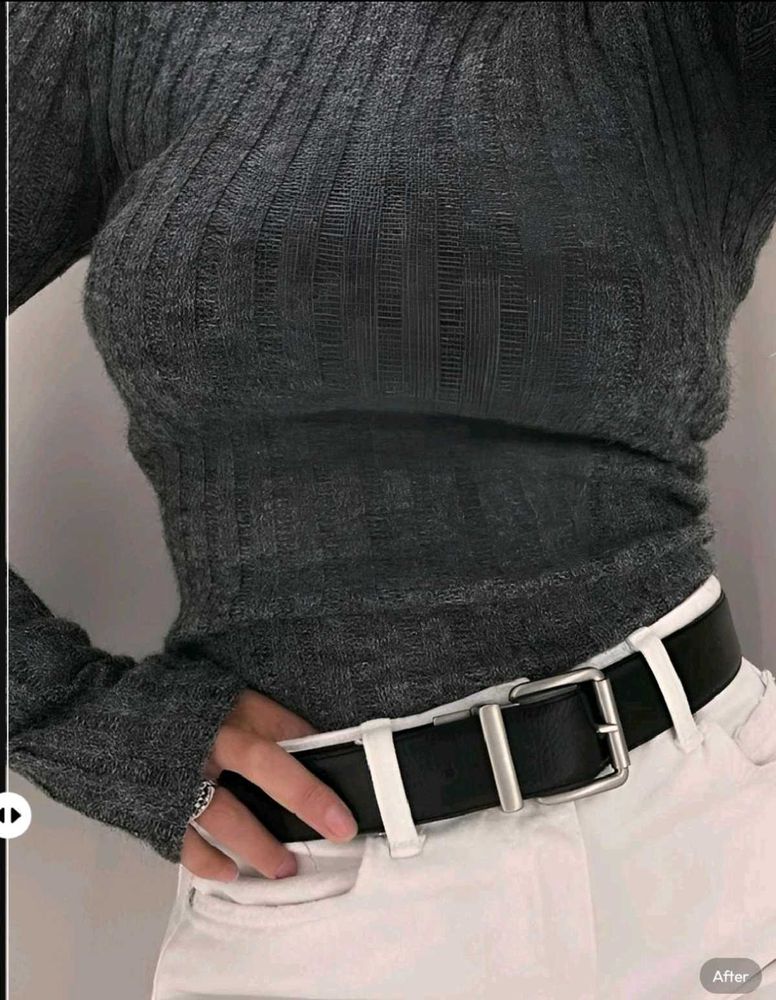 New with tag Pinterest Ribbed Knit Long Sleeve Top
