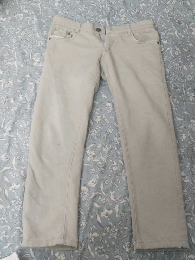 Casual Beige Pants