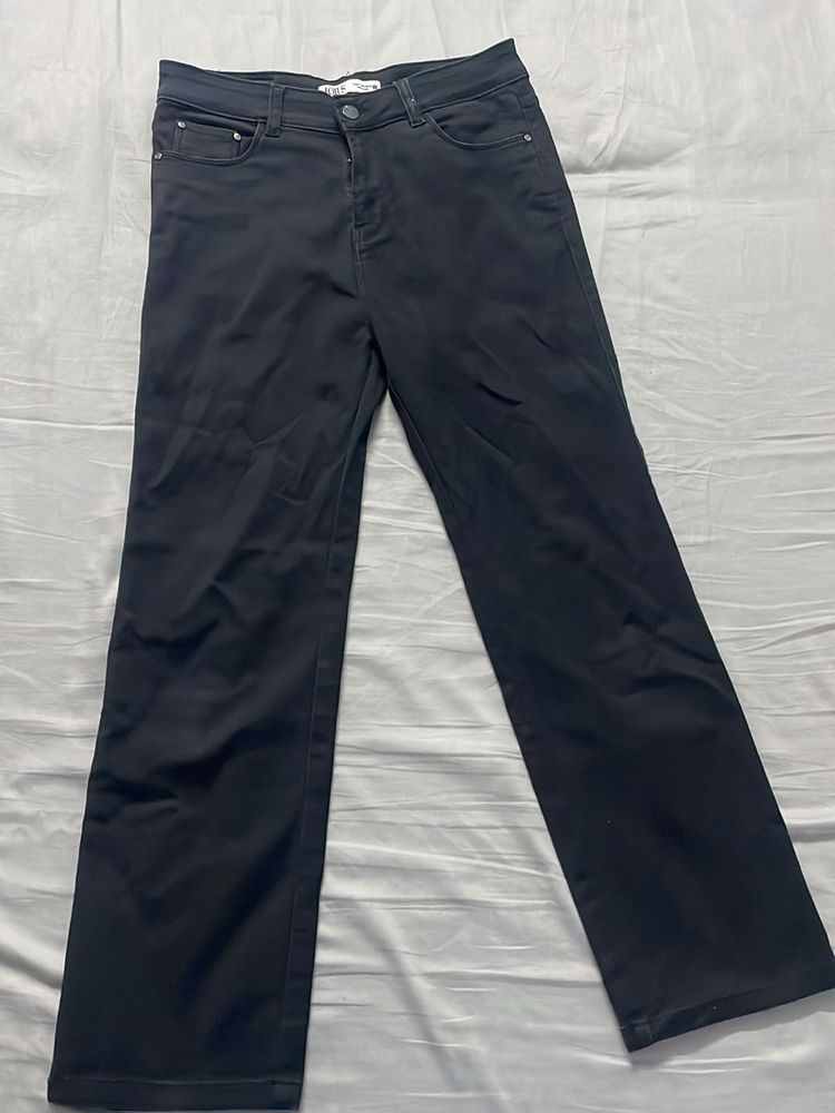 Black Straight Leg Jeans