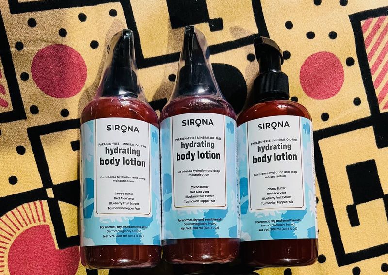 Sirona 3 BodyLotions For 299rs